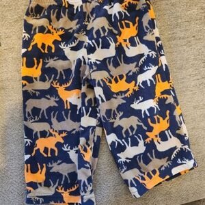 Carter's Kids Pajama Bottoms with Animal Print in Blue and Orange